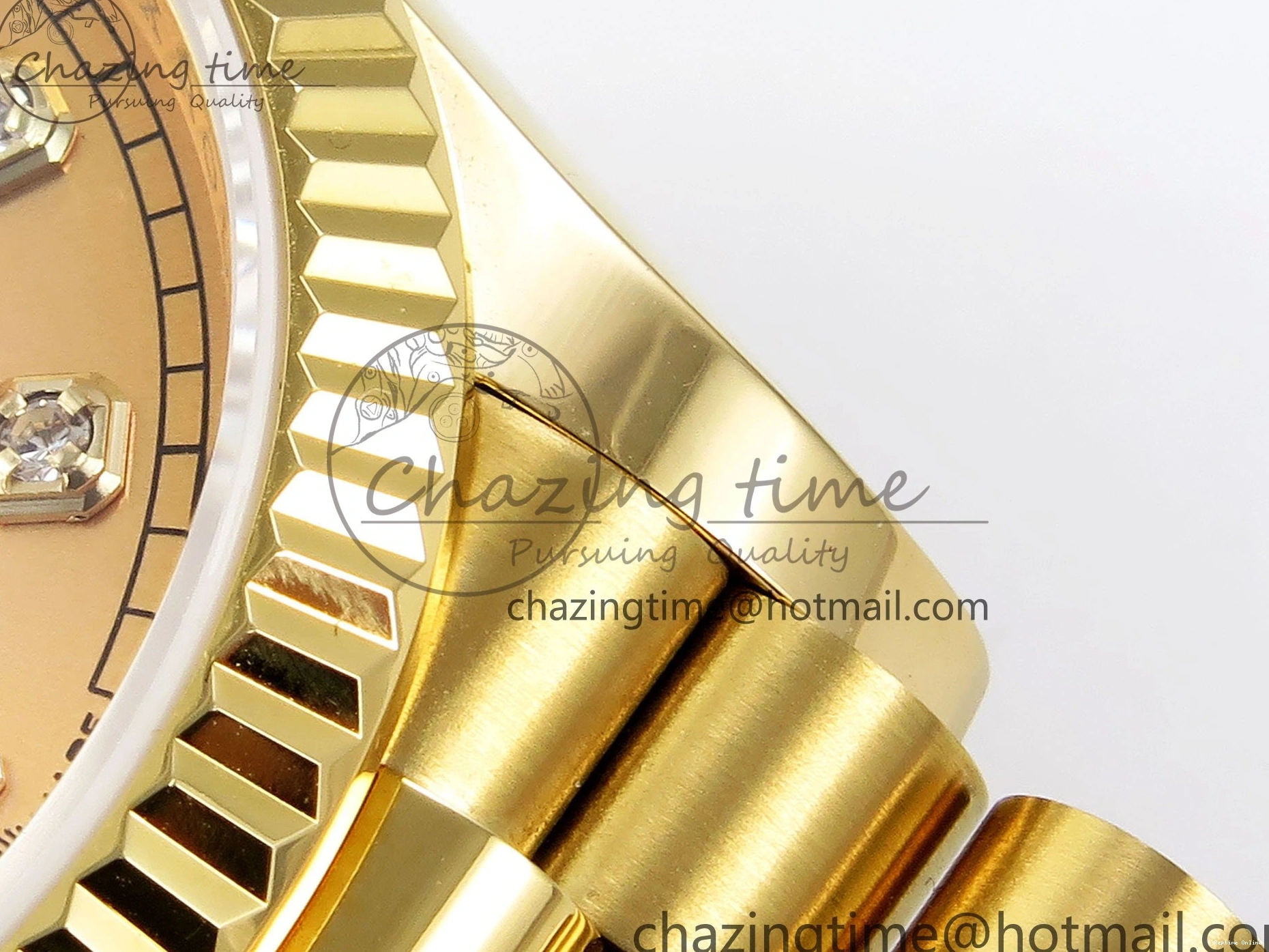 0103 StreetReady Day Date 36 YG TWSF Best Edition YG Diamonds Dial on YG Bracelet A 1616